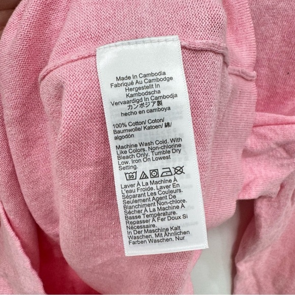 J. Crew Factory Ruffle Neck Crew Neck Sweater Soft Azalea Pink New with tags XL - Picture 5 of 6